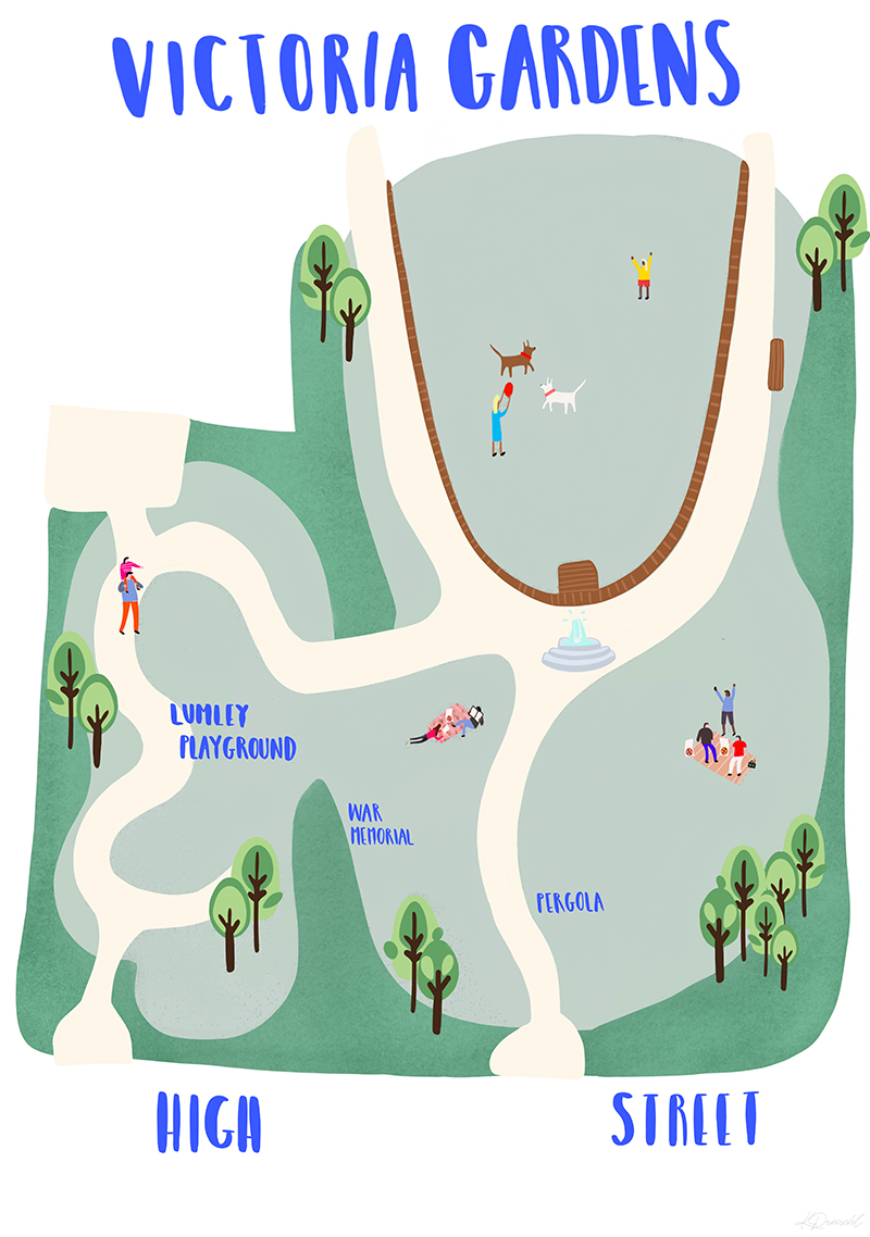 victoria gardens map